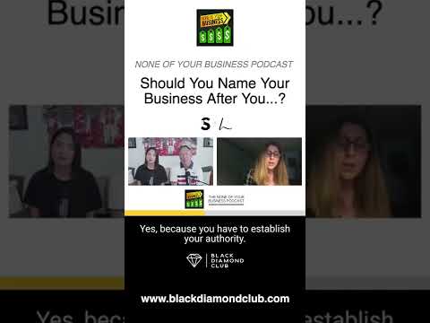NOYB Podcast Snippet - Orsolya Herbein - Should You Name Your Business After You?