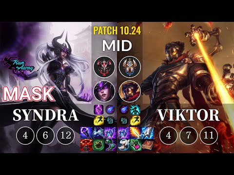 RNW Mask Syndra vs Viktor Mid - KR Patch 10.24