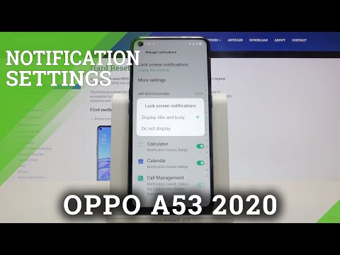 How to Enter Notifications Panel in OPPO A53 2020 – Customize  Notification Alerts