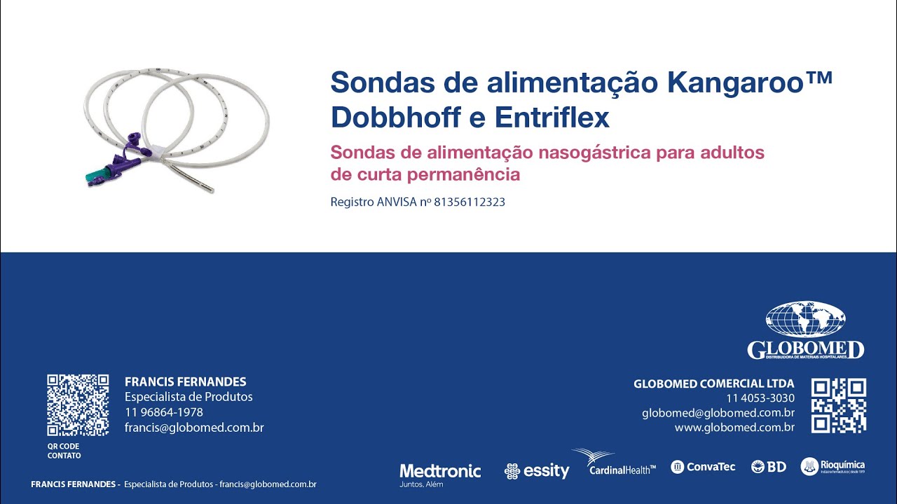 Como preparar e manusear sondas Dobbhoff e Entriflex. Cardinal Health - Globomed