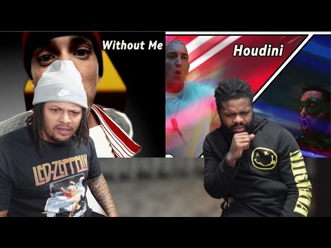 Showing My Brother - Eminem Without Me & Houdini (His First Time)