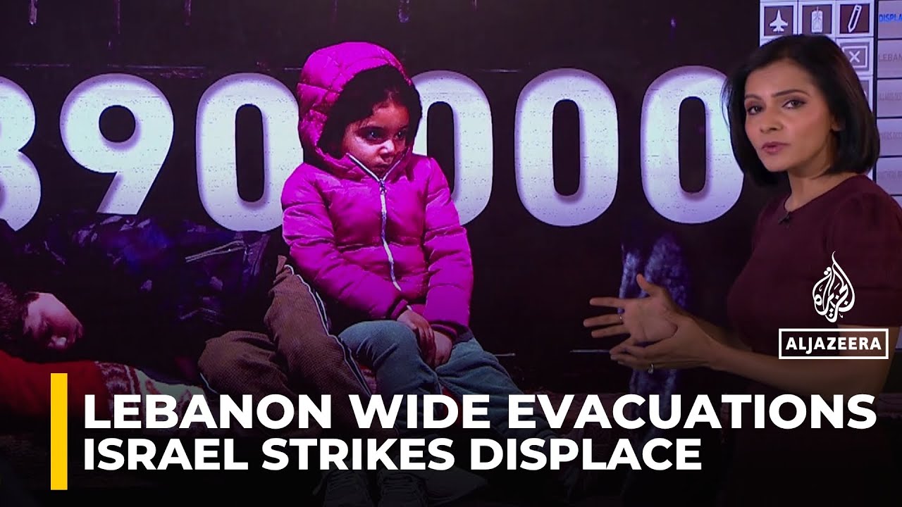 Israel orders evacuations across 14% of Lebanon as 1.2 million are displaced