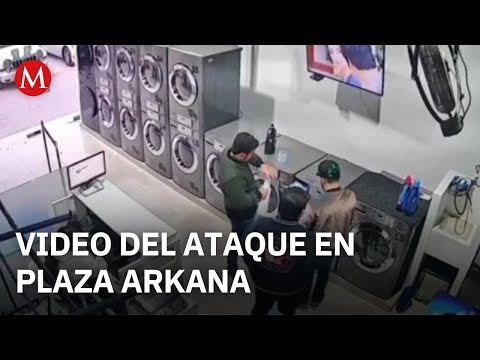 Video muestra ataque armado en lavandería de Plaza Arkana con objetivo que logró esconderse