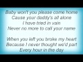 Billie Holiday - Baby, Won't You Please Come Home Lyrics_1