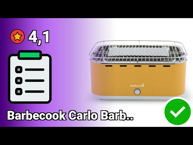 Vídeo relacionado con Barbecook Carlo Barbacoa de mesa portatil, Barbacoa de carbon, Amarillo, 44x33x21cm