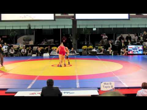 2012 Women's World Championships: 63 kg Anastasia Guchok (BLR) vs. Justine Bouchard (CAN)