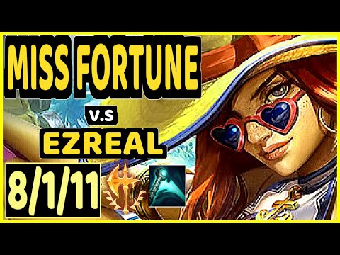 ROUTE (MISS FORTUNE) vs EZREAL - 8/1/11 KDA BOTTOM ADC CHALLENGER GAMEPLAY - KR