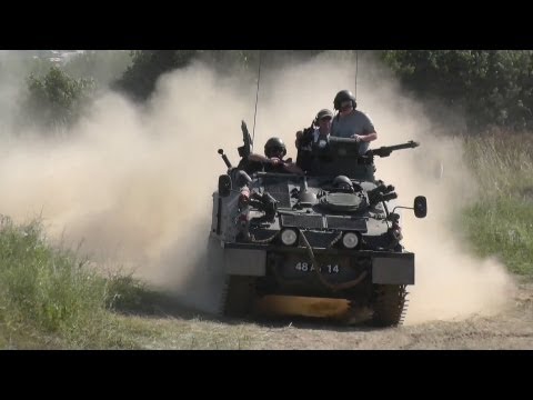 CVRT Spartan FV103 48AT14 in the Arena - War & Peace 2013