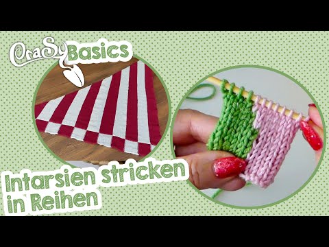 Knitting intarsia in rows - CraSy Basics