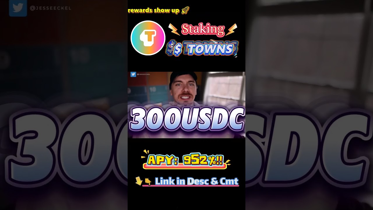 Stake TOWNS Coin – Top Towns Earn $1111+ #yieldfarming #crypto #TOWNS