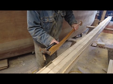 S2E56 Shaping my $200  Mast (28 feet) Part 2 // Wave Rover 650