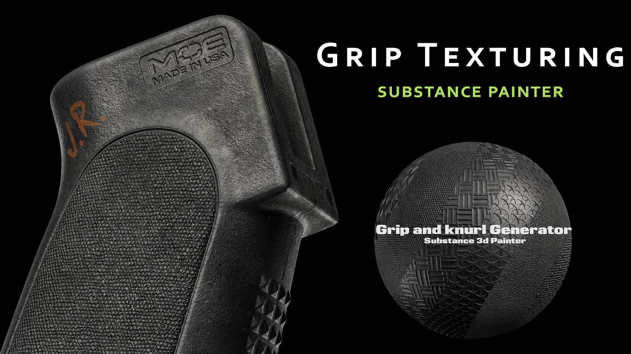 Realistic Grip Texturing substance 3d painter