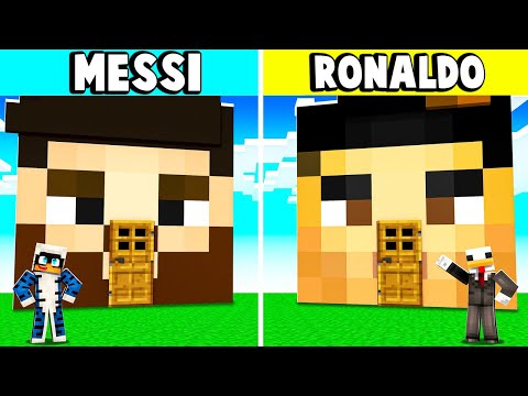 CASA CRISTIANO RONALDO VS CASA MESSI - MINECRAFT ITA