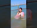 Girl Bathing In River After Holi Ganga River