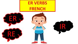 ER ending verbs in french Conjugation in Present Tense