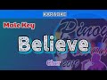 Believe by Cher (Karaoke : Male Key)