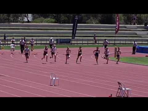 Ht2. 100m Junior Girls, All Schools Knockout, SA Athletics Stadium 11/12/2017