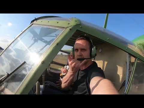 Flight on the Antonov An-2 biplane: from engine start to landing - Legendary Sound
