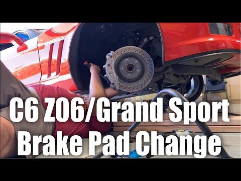 C6 Z06/Grand Sport Brake Pad Change