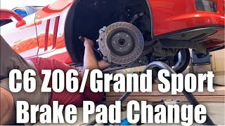 C6 Z06/Grand Sport Brake Pad Change