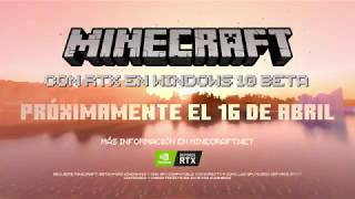 NVIDIA Minecraft RTX - Trailer de la beta anuncio