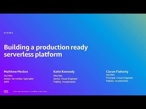 AWS Summit London 2024 - Building a production-ready serverless platform (SVS302)