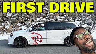 The Worlds First Hellcat Minivan Hits the Road and It’s Terrifying