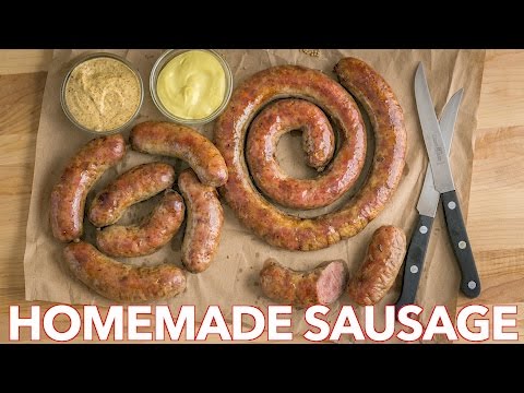 晩御飯。自家製ソーセージキエルバサの作り方 - Natasha's Kitchen (Dinner: How To Make Homemade Sausage Kielbasa - Natasha's Kitchen)