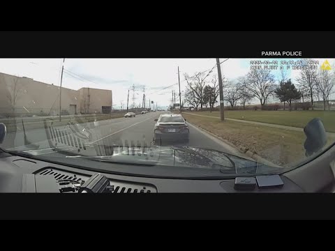 Parma police use Grappler bumper tool to stop suspect vehicle during pursuit