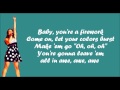 Glee - Firework (lyrics) 