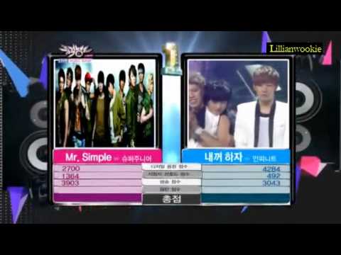 110902  Music Bank winner-- Super Junior