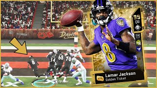 Golden Ticket Lamar Jackson SHOWING OFF On The Defense! (Madden 20)