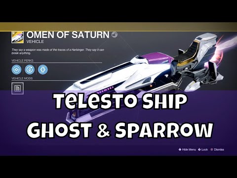 It's Broken Again Telesto Sparrow Ghost & Ship Review - Tethys Shell - Omen Of Saturn - Queens Best