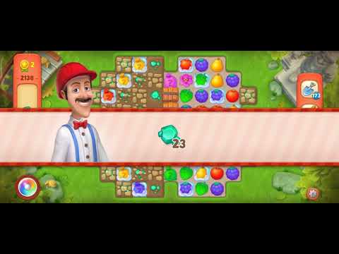 Gardenscapes Level 2138 Walkthrough "No Boosters Used"