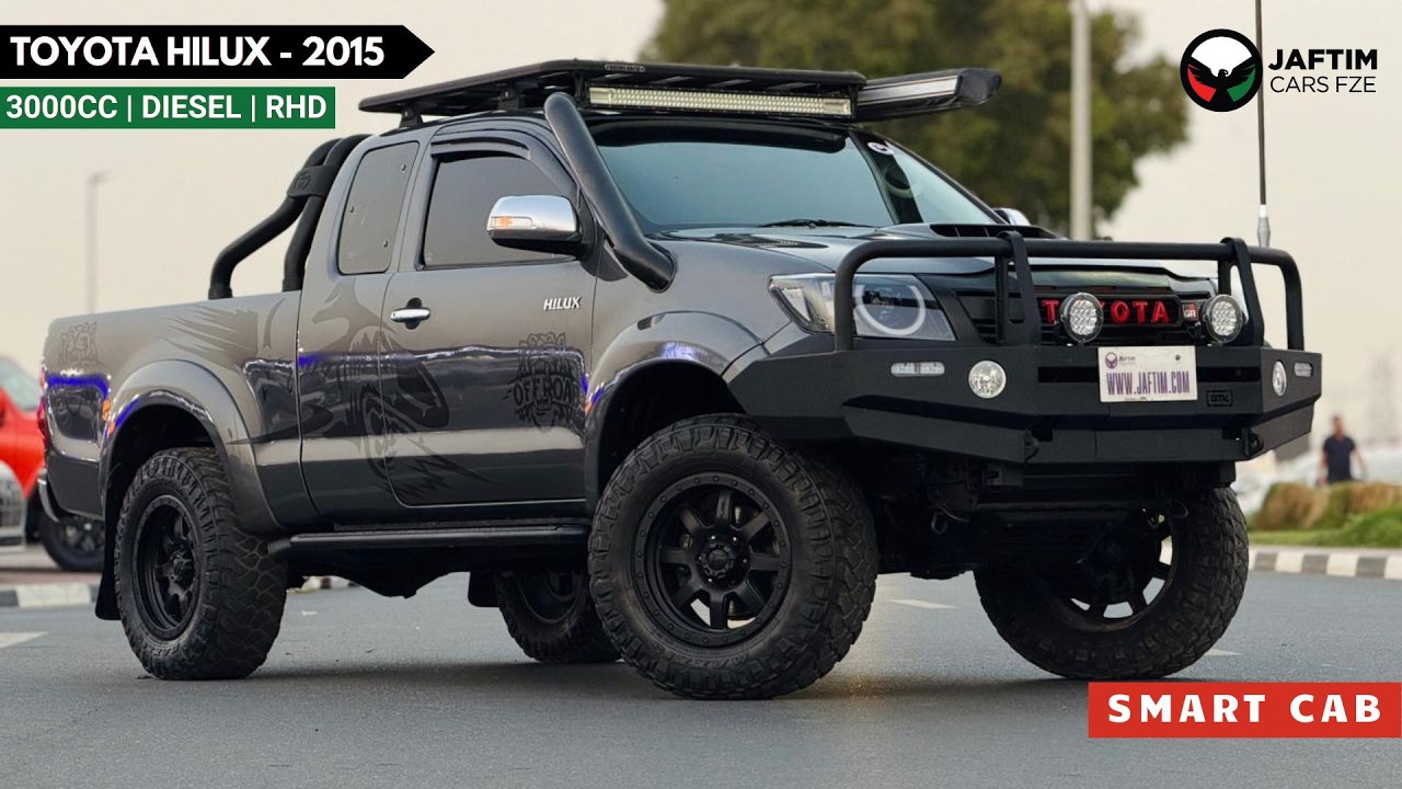 Toyota Hilux 2015 | 3.0 DIESEL ENGINE | MT | RHD | BULL BAR WITH LED LIGHTS | ROOF RACK WITH SIDE AWNING CAMPING video
