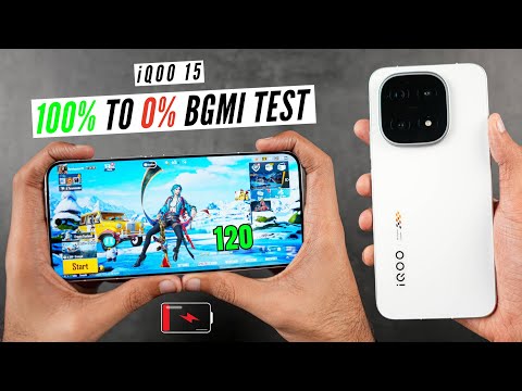 iQOO 15 - 100% To 0% BGMI Test | Battery Drain Test 🔥