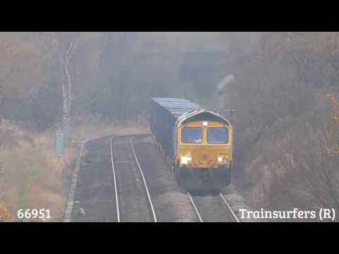 Freightliner Class 66 No. 66951 on 6H35 Runcorn Folly Lane - Bredbury @ Denton Jn on 30.11.16 - HD