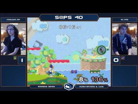 S@PS 40 Melee Singles - Soupo (Marth) VS Slypig (Falco) - Winners Semis