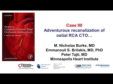 Case 90: Manual of CTO Interentions: Adventurous ostial RCA CTO recanalization