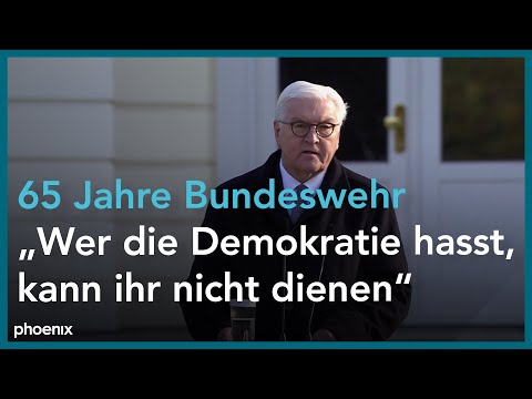 65 Jahre Bundeswehr: Rede von Frank-Walter Steinmeier beim Feierlichen Gelöbnis am 12.11.20