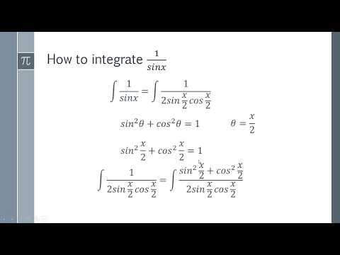 How to integrate 1/sinx