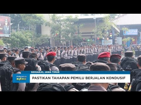 POLRES SIDOARJO APEL PERGESERAN PASUKAN PAM PILKADA