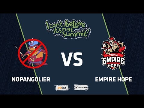 NoPangolier vs Team Empire Hope, Game 2, Group Stage, I Can't Believe It's Not Summit