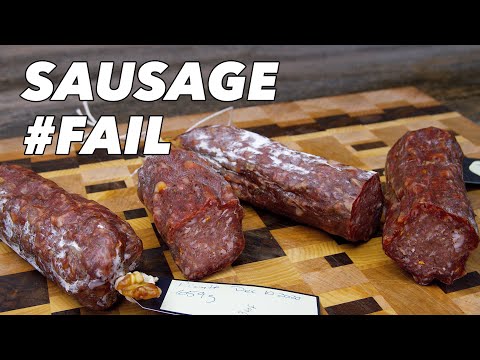FIRST TRY #FAIL!!! Dry Cured Salami  - Glen And Friends Cooking - Home Cured Salami - Salumi