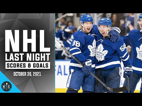 NHL Last Night: All 48 Goals and Scores on October 30, 2021