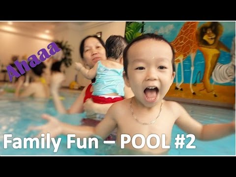 FAMILY FUN - Playtime in the Pool Family Fun | Part 2| Kids Playing Swim Float and Ball by HT BabyTV
