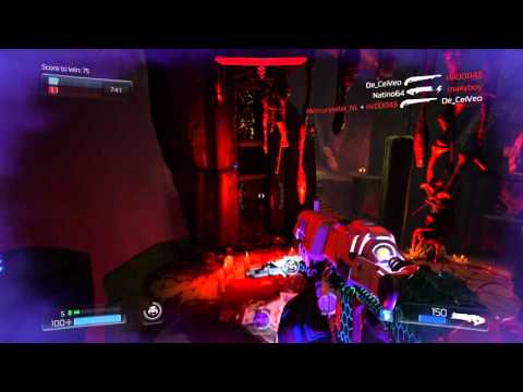 DOOM: Gauss + Quad Damage VS Revenant Demon!