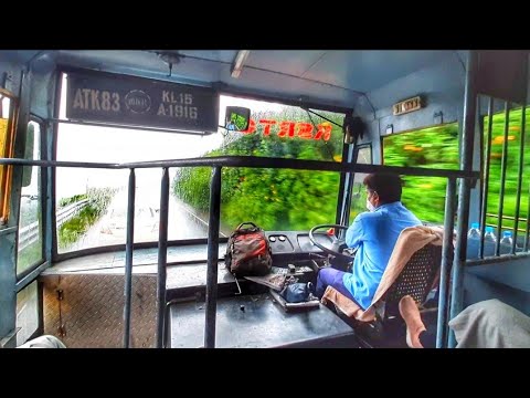 Ksrtc Trivandrum - Munnar Eicher Super Fast Bus ATK 83 Cabin Ride and Engine Sound