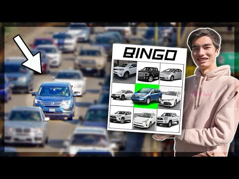 PLAYING CAR BINGO! (Car Spotting Challenge)