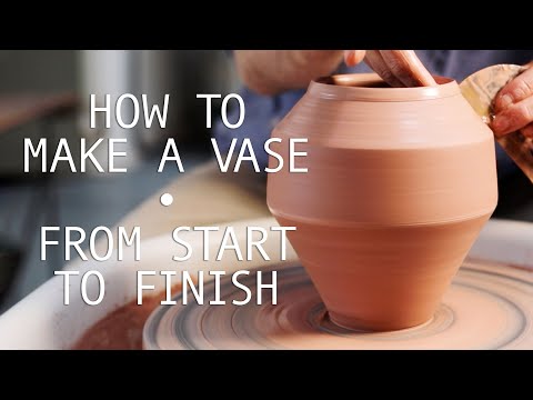 How to Make an Angled Pottery Vase — From Beginning to End